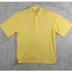 Men's, Golf or Tennis Casual Polo, Size XL, Yellow, Nicklaus Golf, Short Sleeves